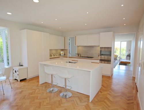 Reconfigured custom Kitchen and Laundry in St Heliers
